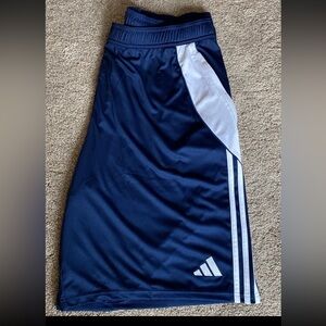 NWT Men’s Adidas Tiro 24 Training Shorts. Navy and White. Size 2XT2( (XXL Tall)